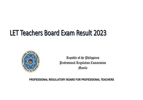 LET Results March 2023: Teachers Board Exam Passers.
